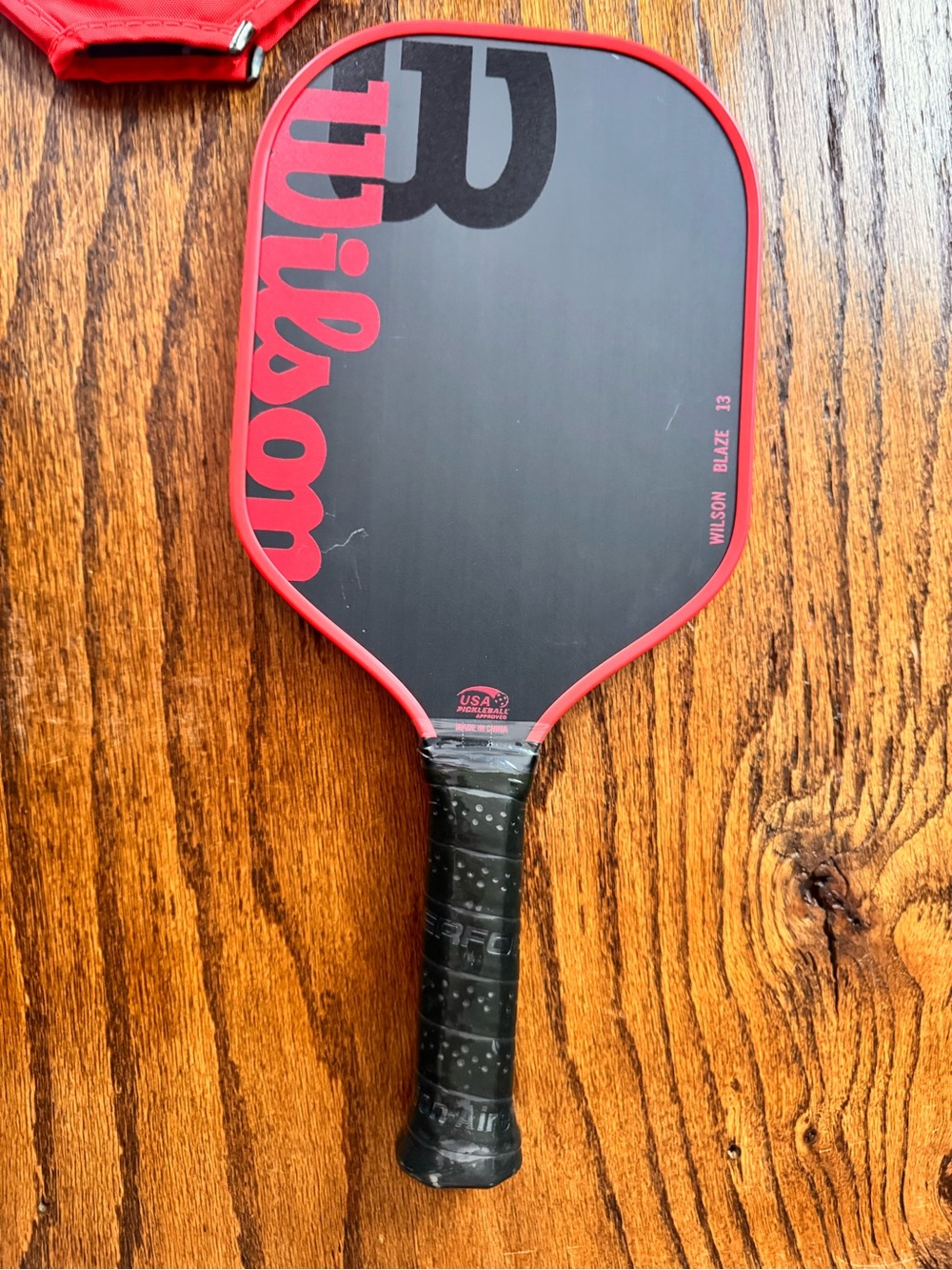 Wilson Blaze 13 Pickleball Paddle - Black with Red Trim